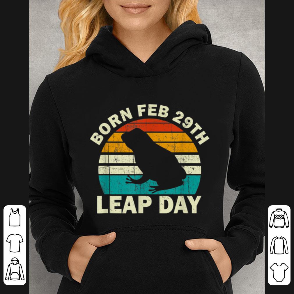 d49f8f9b pretty born feb 29th leap day birthday vintage leap year shirt 4 - Pretty Born Feb 29th Leap Day Birthday Vintage Leap Year shirt