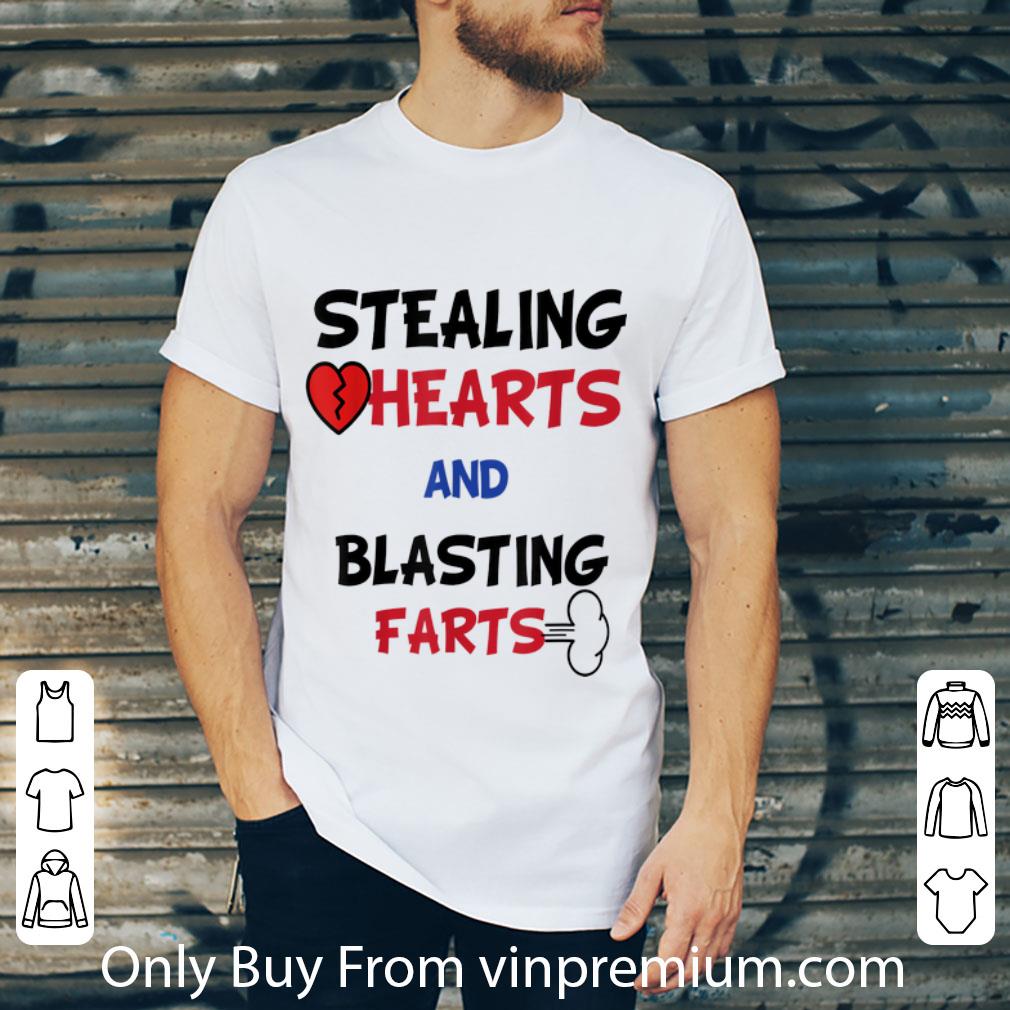 Great Stealing Hearts And Blasting Farts Valentine's Day shirt