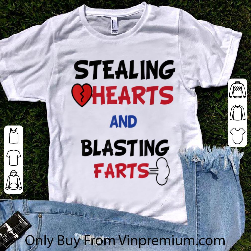 Great Stealing Hearts And Blasting Farts Valentine's Day shirt