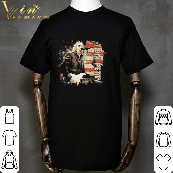 Tom Arts Petty Vaporwave Country Music American Flag shirt