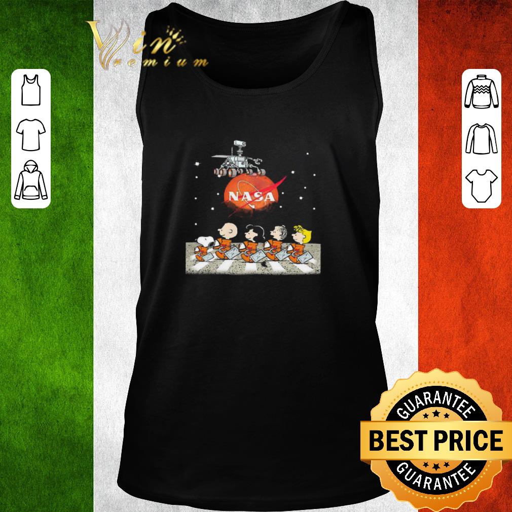 Original The Peanuts Abbey Road NASA Mars shirt