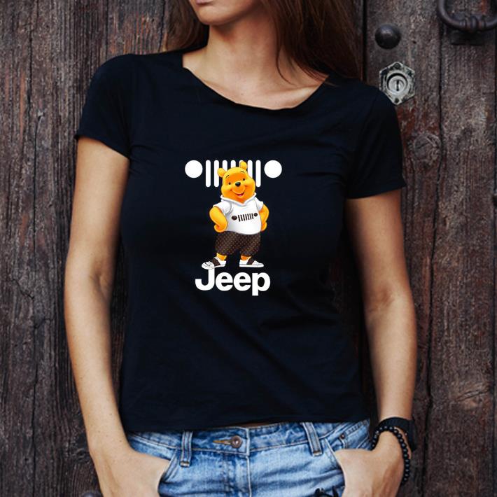 Nice Winnie The Pooh With Jeep American Automobiles Brand shirt