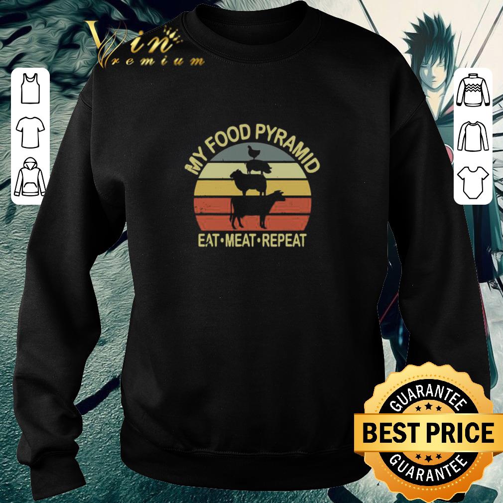 8caa8fe9 original my food pyramid eat meat repeat bbq vintage shirt 4 - Original My Food Pyramid Eat Meat Repeat BBQ Vintage shirt