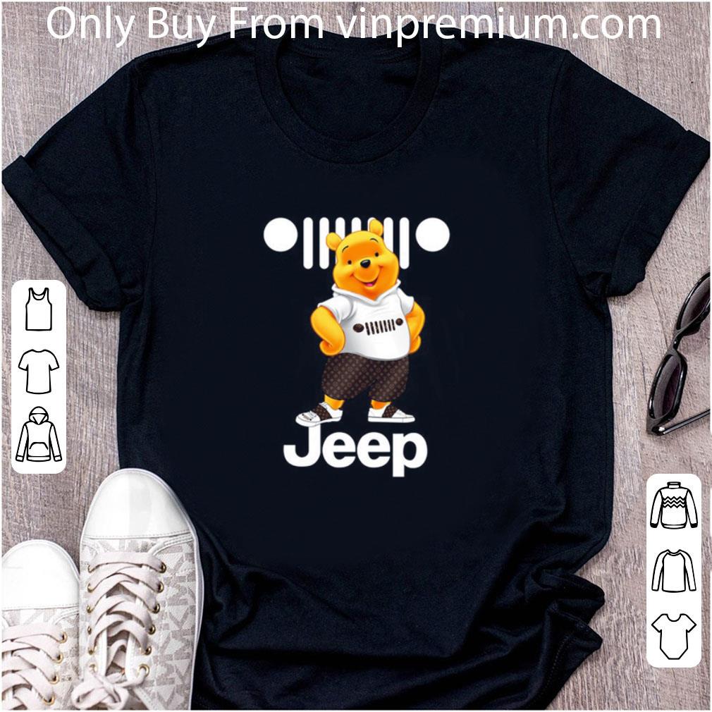 Nice Winnie The Pooh With Jeep American Automobiles Brand shirt