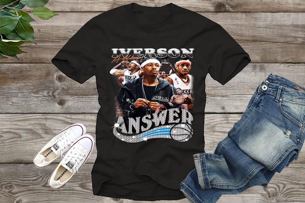 Allen Iverson Shirt The Answer Graphic Unisex Tshirt Sweatshirt, Fot Men, For Fan Shirt, Sweatshirt, For Men Shirt, Women Shirt