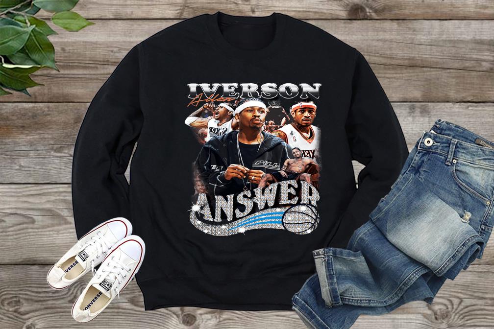 Allen Iverson Shirt The Answer Graphic Unisex Tshirt Sweatshirt, Fot Men, For Fan Shirt, Sweatshirt, For Men Shirt, Women Shirt