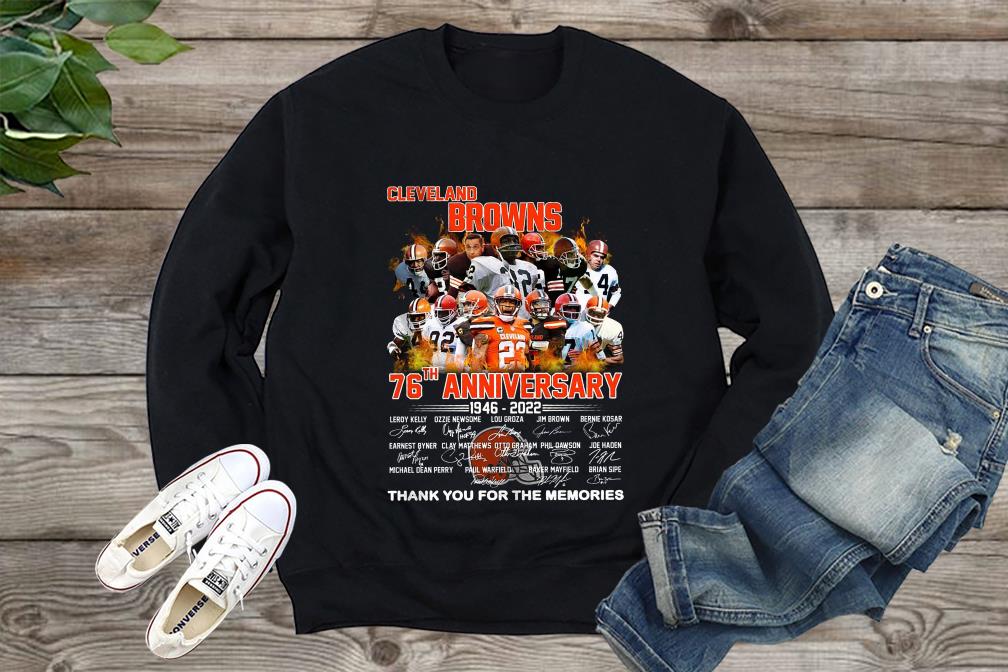 Cleveland Browns76th Anniversary 1946-2022 Shirt, Cleveland Browns Shirt