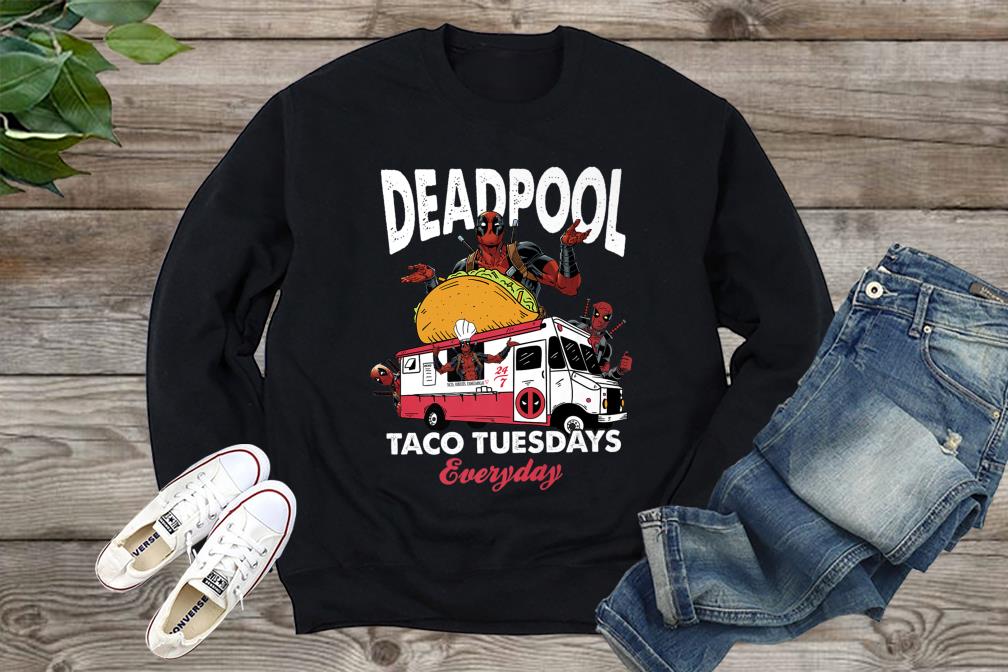 Deadpool Shirt, Marvel Deadpool Taco Tuesdays Everyday Graphic Shirt