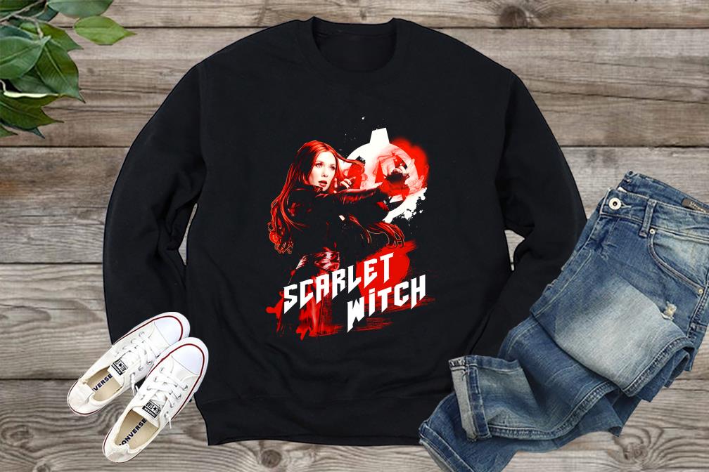 Marvel Infinity War Scarlet Witch Red Splat Graphic Shirt, Scarlet Witch Marvel Avengers Shirt