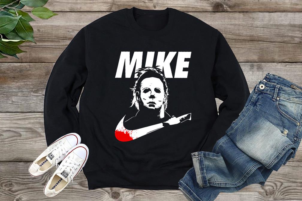 Vintage Halloween Michael Myers Mike With Logo Nike Shirt, Mike Nike Shirt, Fot Men, For Fan Shirt