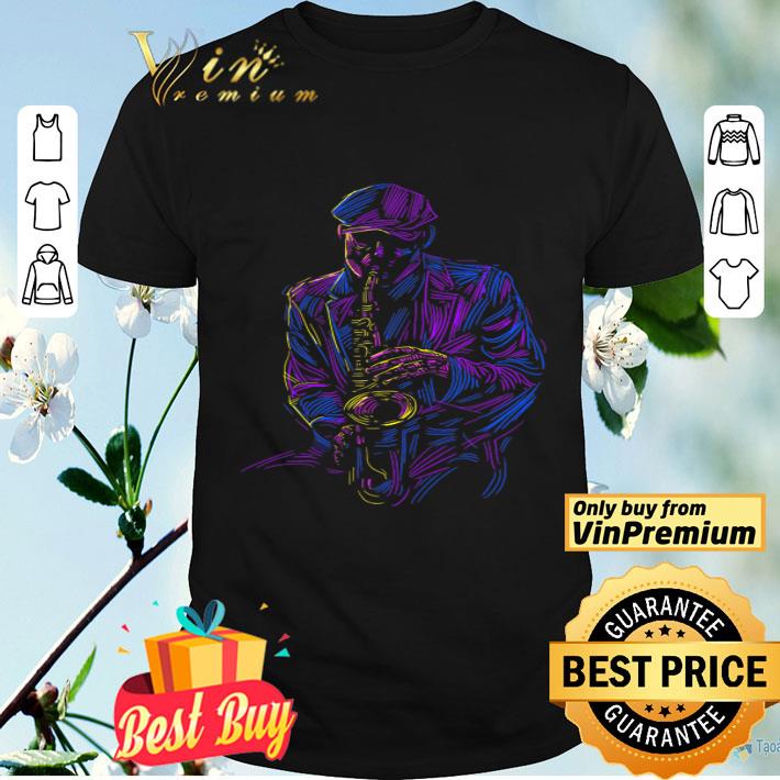 Saxophonist Color shirt