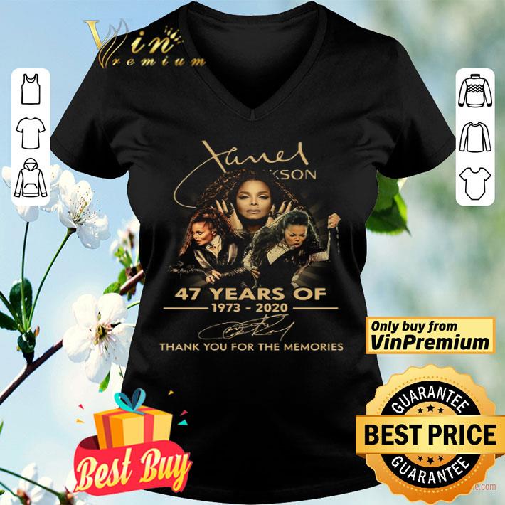 Janet Jackson 47 Years Of 1973 2020 Signature Thank You For The Memories shirt