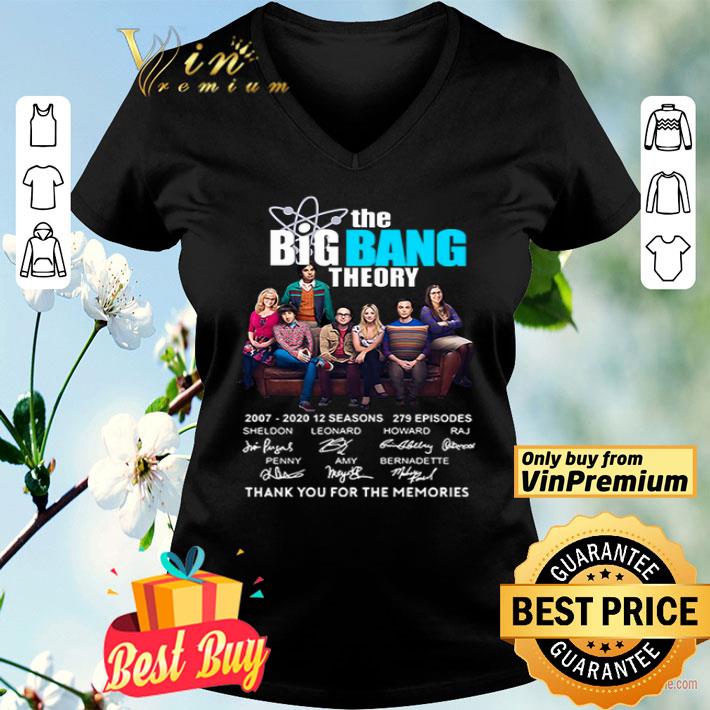 The Big Bang Theory thank you for the memories signatures shirt