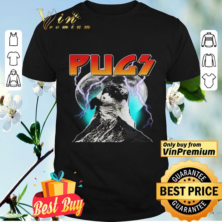 Pugs moon mountain lightning shirt