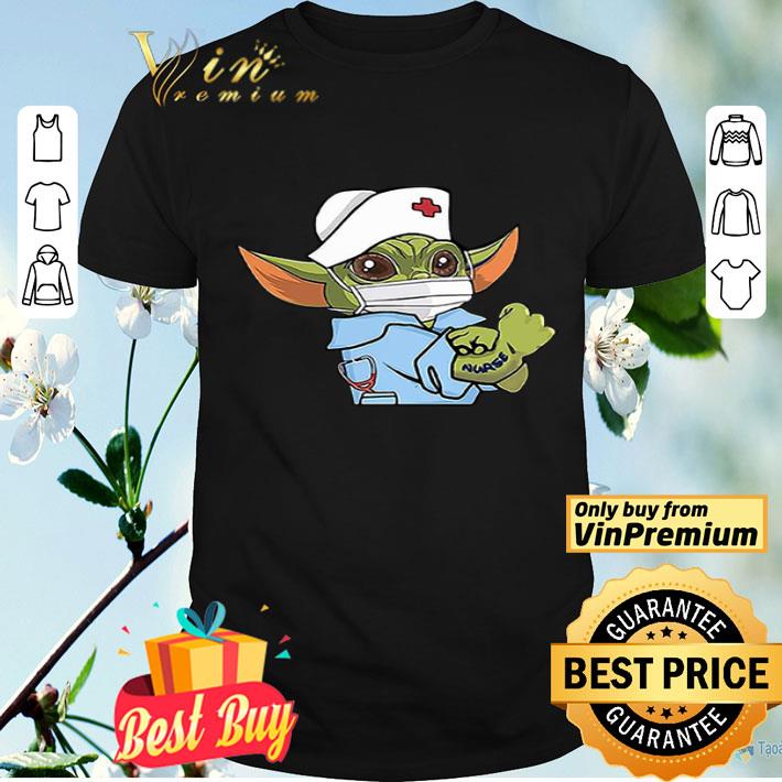 Baby Yoda Wearing Scrub Nurse Strong shirt