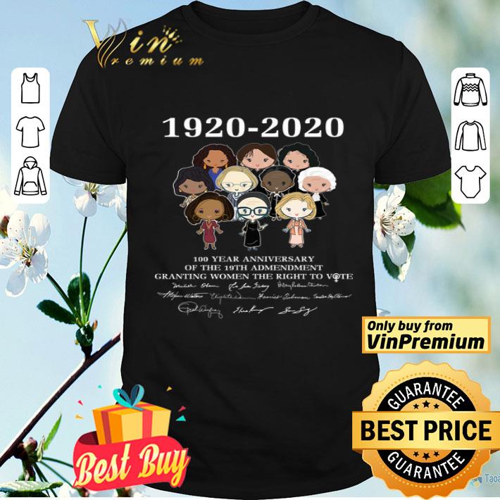 1920 2020 100 Year Anniversary Of The 19th Admendment Granting Women shirt