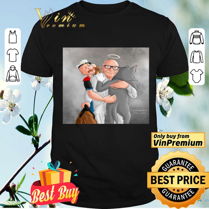 Popeye Tom and Jerry hug Gene Deitch 1924-2020 shirt