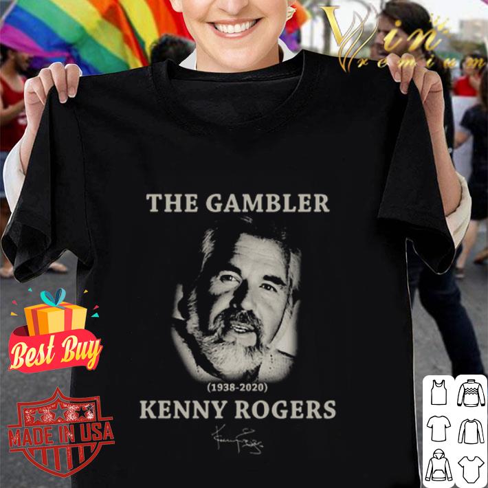 The Gambler 1938-2020 Kenny Rogers signature shirt