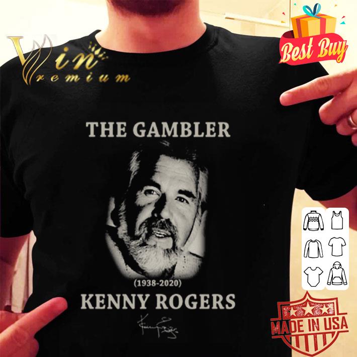 The Gambler 1938-2020 Kenny Rogers signature shirt