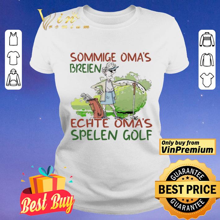 Sommige Oma's Breien Echte Oma's Spelen Golf shirt