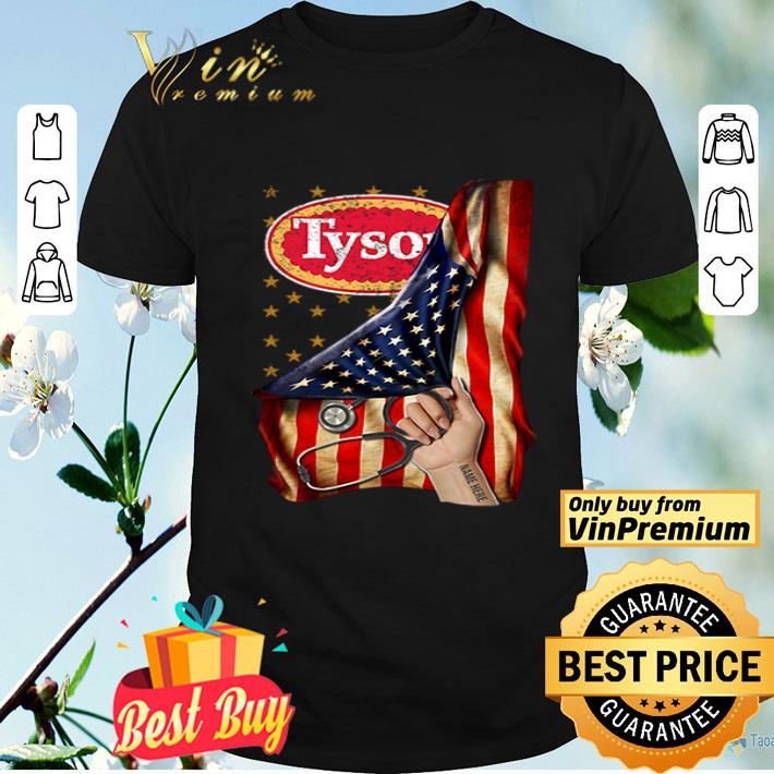 America Flag Tyson Foods inside me shirt