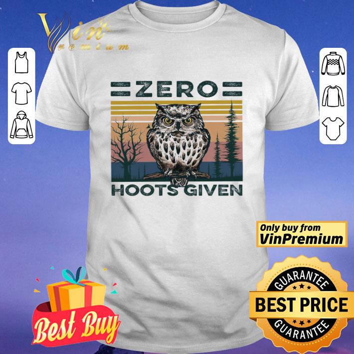 Owl Zero Hoots Given Vintage shirt
