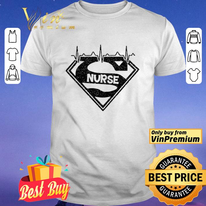 Superman nurse heartbeat shirt