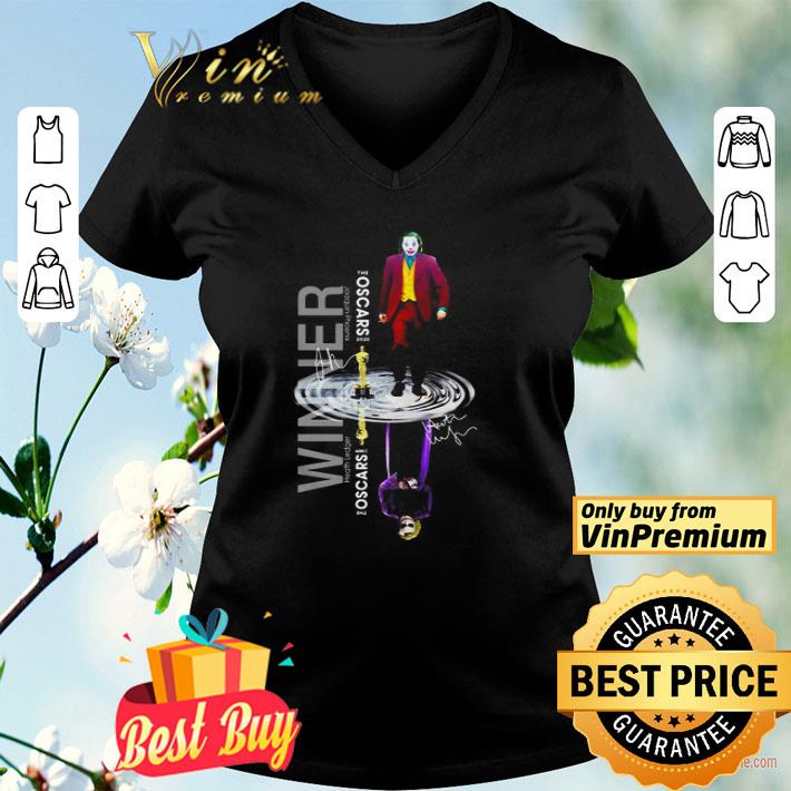 The Oscar winner Joaquin Phoenix 2020 Heath Ledger 2009 water reflection mirror shirt
