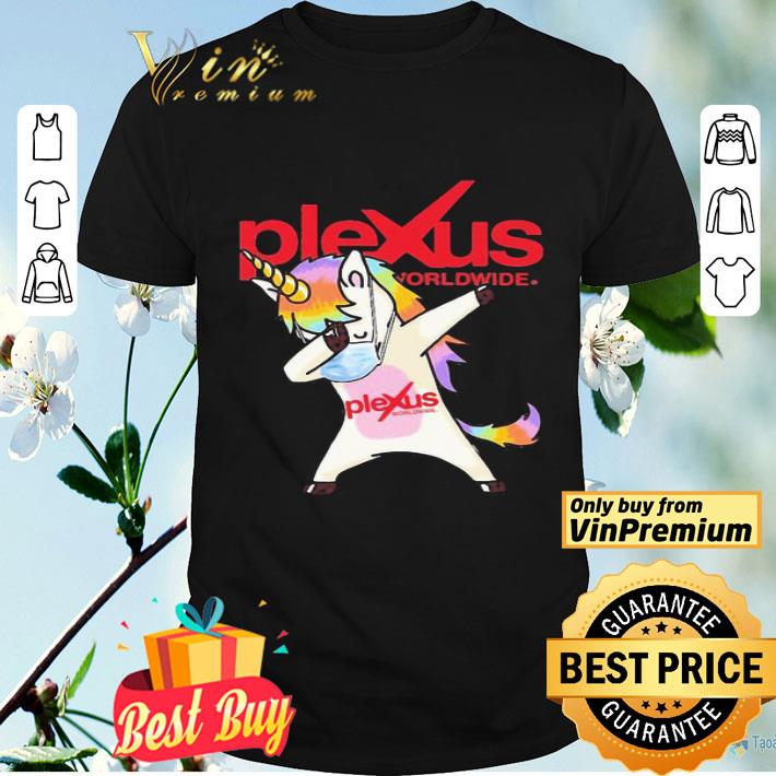 Unicorn mask dabbing plexus worldwide shirt