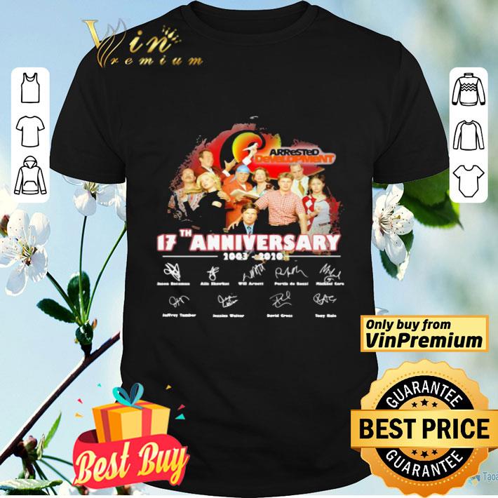 Arrested development 17th anniversary 2003 2020 signatures shirt