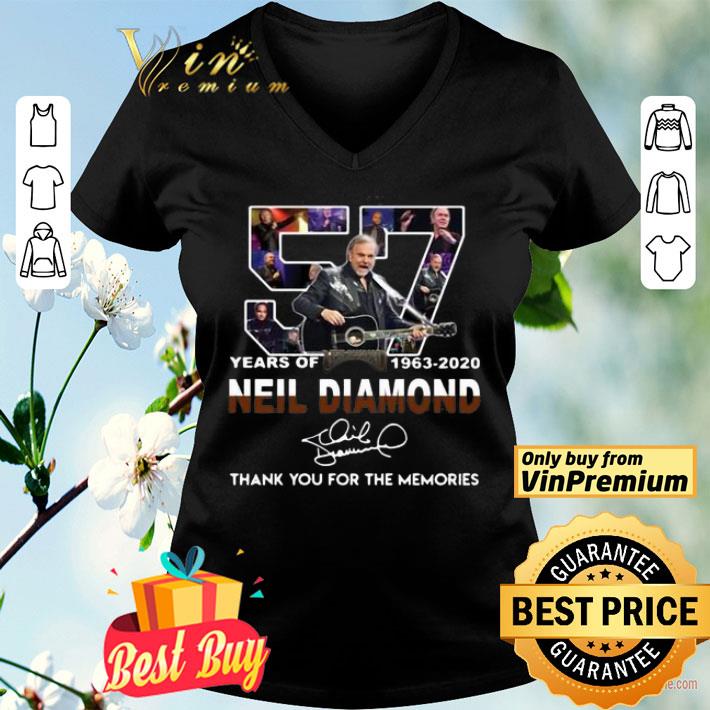 57 Years Of Neil Diamond 1963-2020 Signature Thank You For The Memories shirt