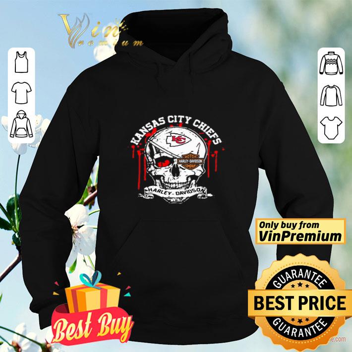 Skull Kansas City Chiefs Motor Harley-Davidson Company shirt Skull Kansas City Chiefs Motor Harley-Davidson Company shirt