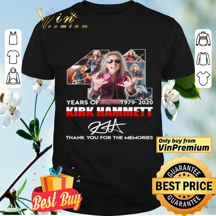 44 Years of Kirk Hammett 1979-2020 thank you for memories signature shirt