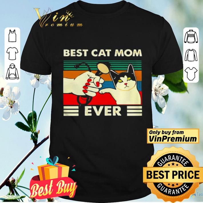 Best cat mom ever vintage shirt