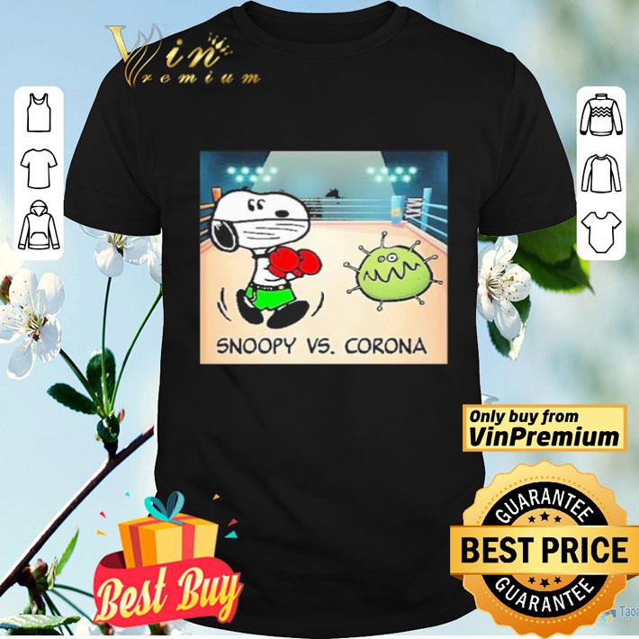 Snoopy fighting vs Corona boxing shirt