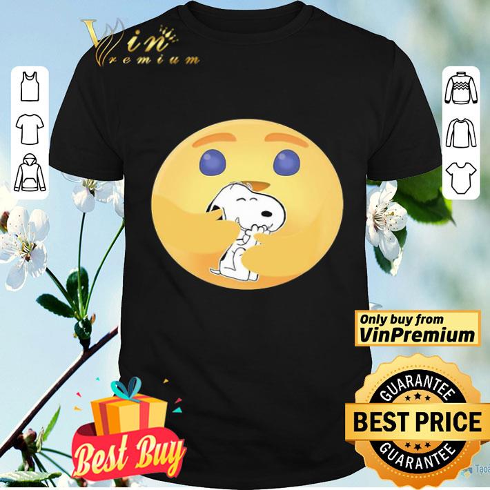 Facebook care emoji hug snoopy dog shirt