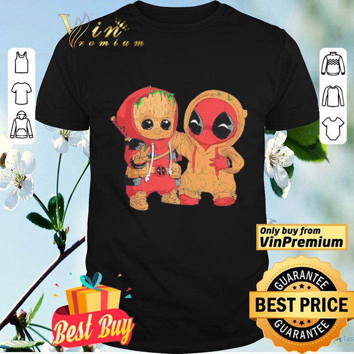 Baby Groot and Deadpool Funny shirt