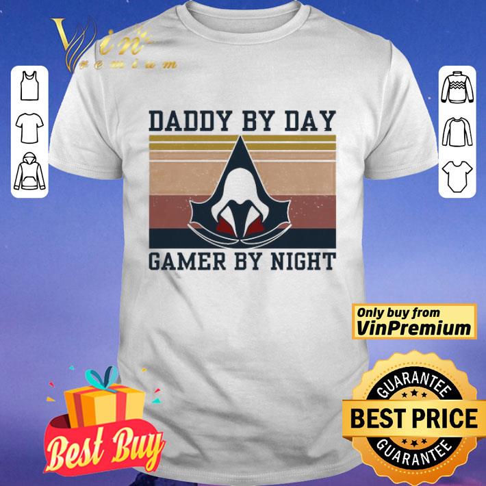 Assassin’s creed Daddy by day gamer by night vintage shirt