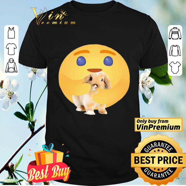 Facebook care emoji hug bunny shirt