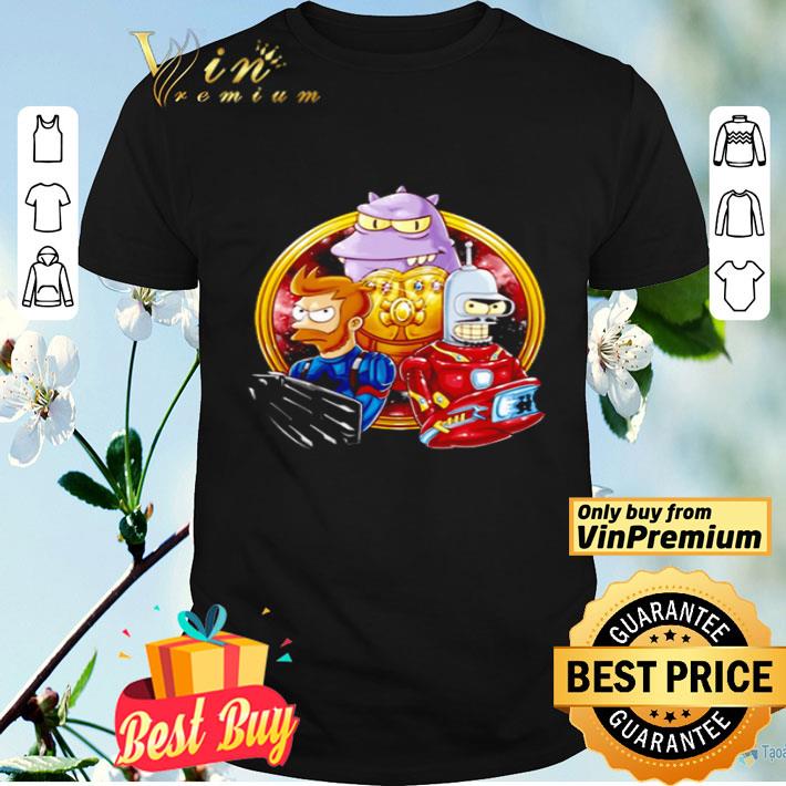 Futurama Captain Fry And Iron Bender In A Civil War shirt