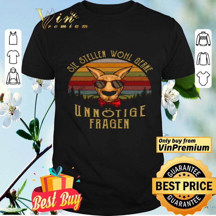 Kanguru Sie Stellen Wohl Gerne Unnotige Fragen vintage shirt