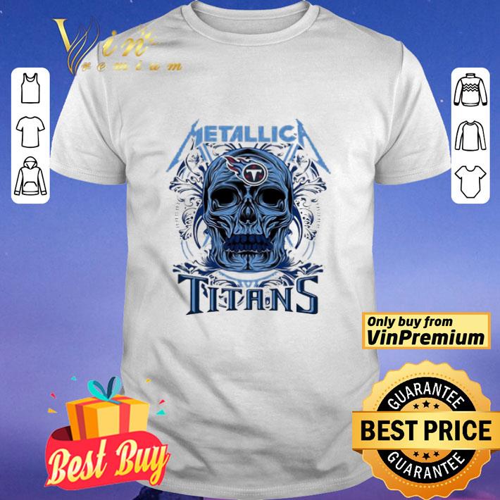 Skull metallica tennessee titans shirt