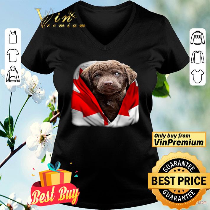 Chesapeake Bay Retriever Cape Canada Flag shirt