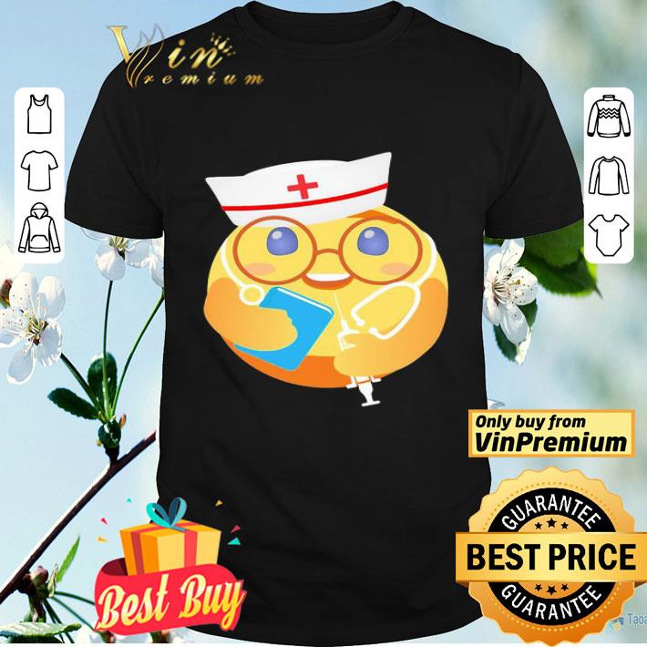 Nurse Facebook care emoji hug book and needle shirt