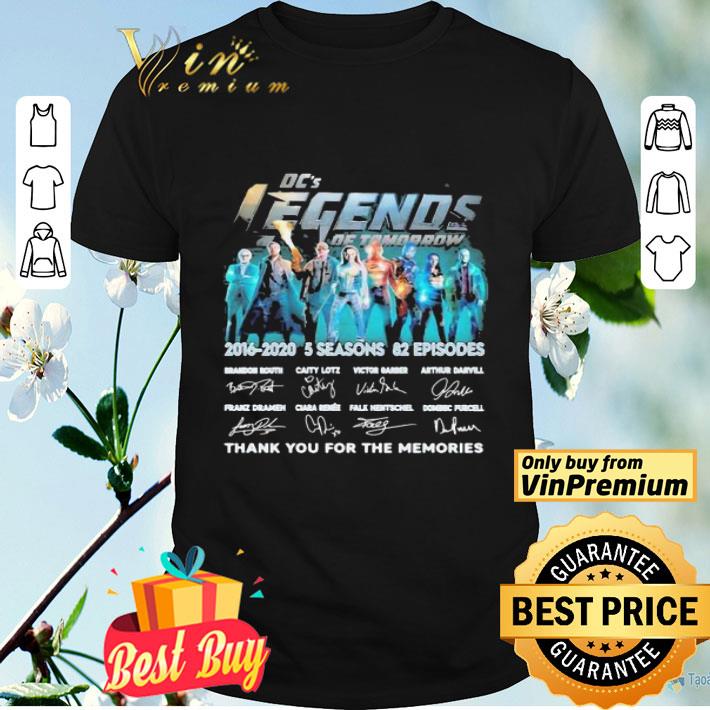 Dc’s legends of tomorrow 2016 2020 5 seasons 82 episodes thank you for the memories signatures shirt