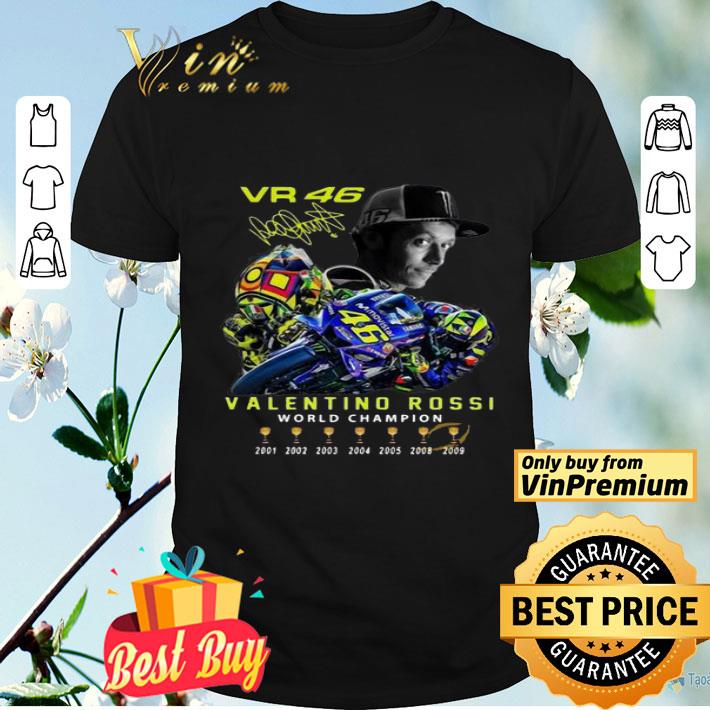 Vr46 Valentino Rossi World Champion Signature shirt