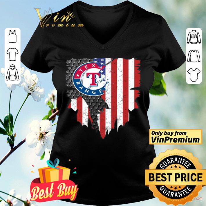 Texas Rangers Inside American Flag shirt
