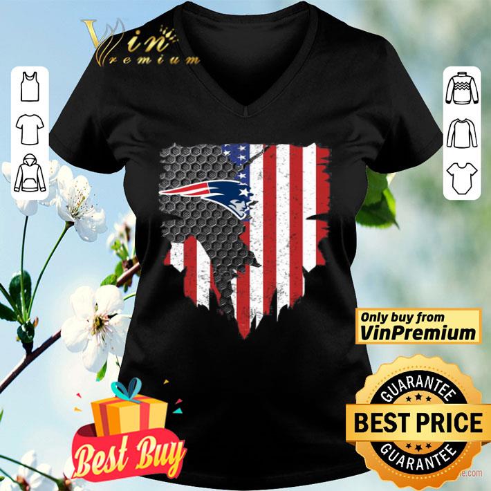 New England Patriots Inside American Flag shirt