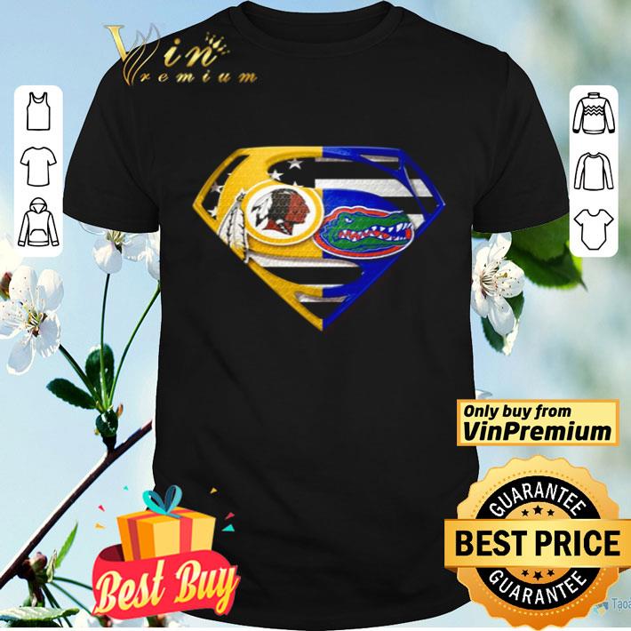 Superman Washington Redskins and Florida Gators shirt
