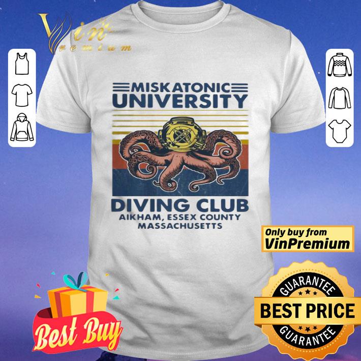 Miskatonic university Scuba diving club aikham essex county vintage shirt
